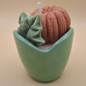 Pumpkin with leaf mini cup