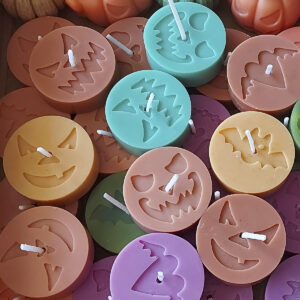 Tea candels halloween colorful