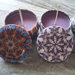 Mandala candles 2 pcs