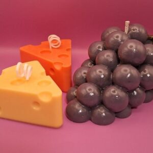Candle Cheese 2 pcs and grapes